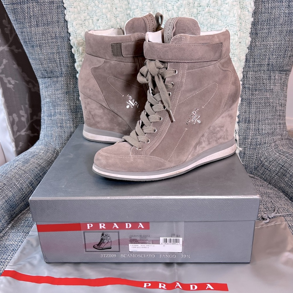 Prada Calzature Donna wedge high top sneaker